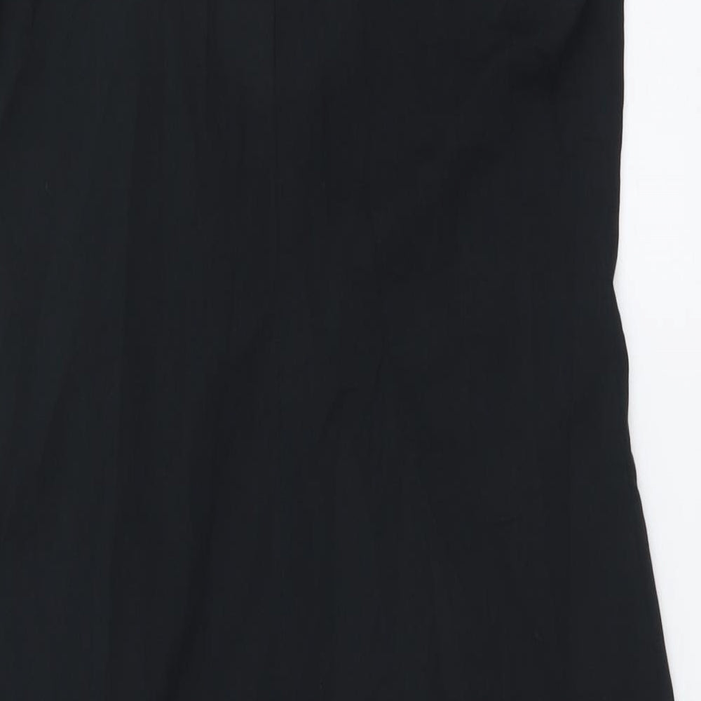 Kookai Womens Black Colourblock Cotton Sheath Size M Round Neck Pullover