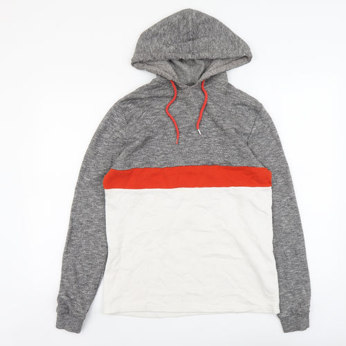 ASOS Mens Multicoloured Cotton Pullover Hoodie Size XS