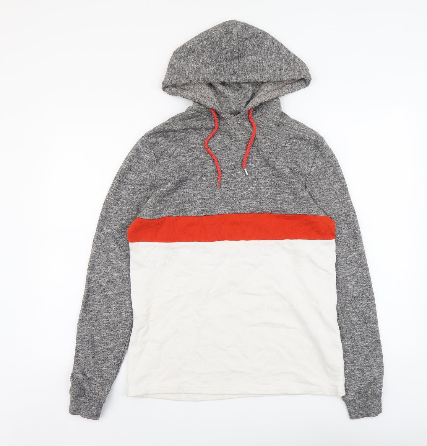 ASOS Mens Multicoloured Cotton Pullover Hoodie Size XS