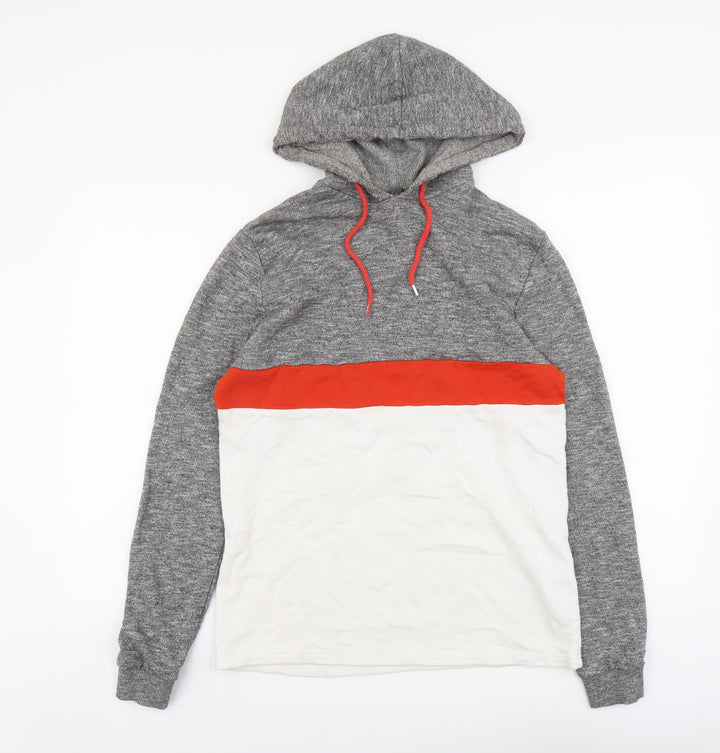 ASOS Mens Multicoloured Cotton Pullover Hoodie Size XS