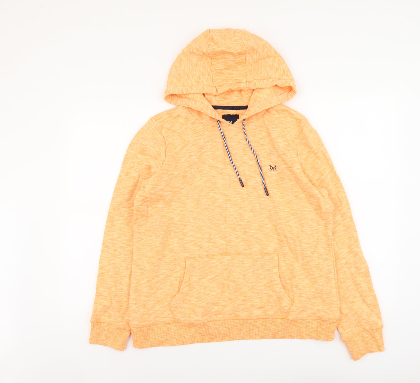 Crew Clothing Womens Orange Cotton Pullover Hoodie Size 14 Pullover