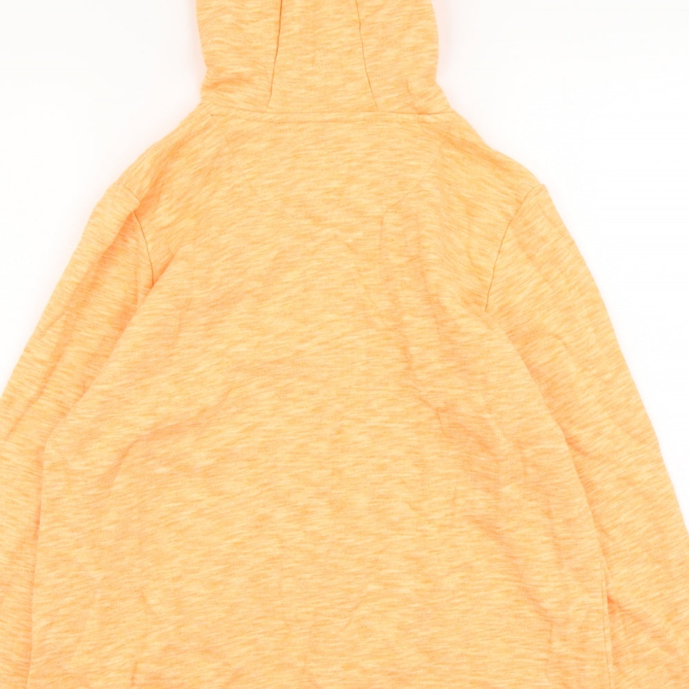 Crew Clothing Womens Orange Cotton Pullover Hoodie Size 14 Pullover