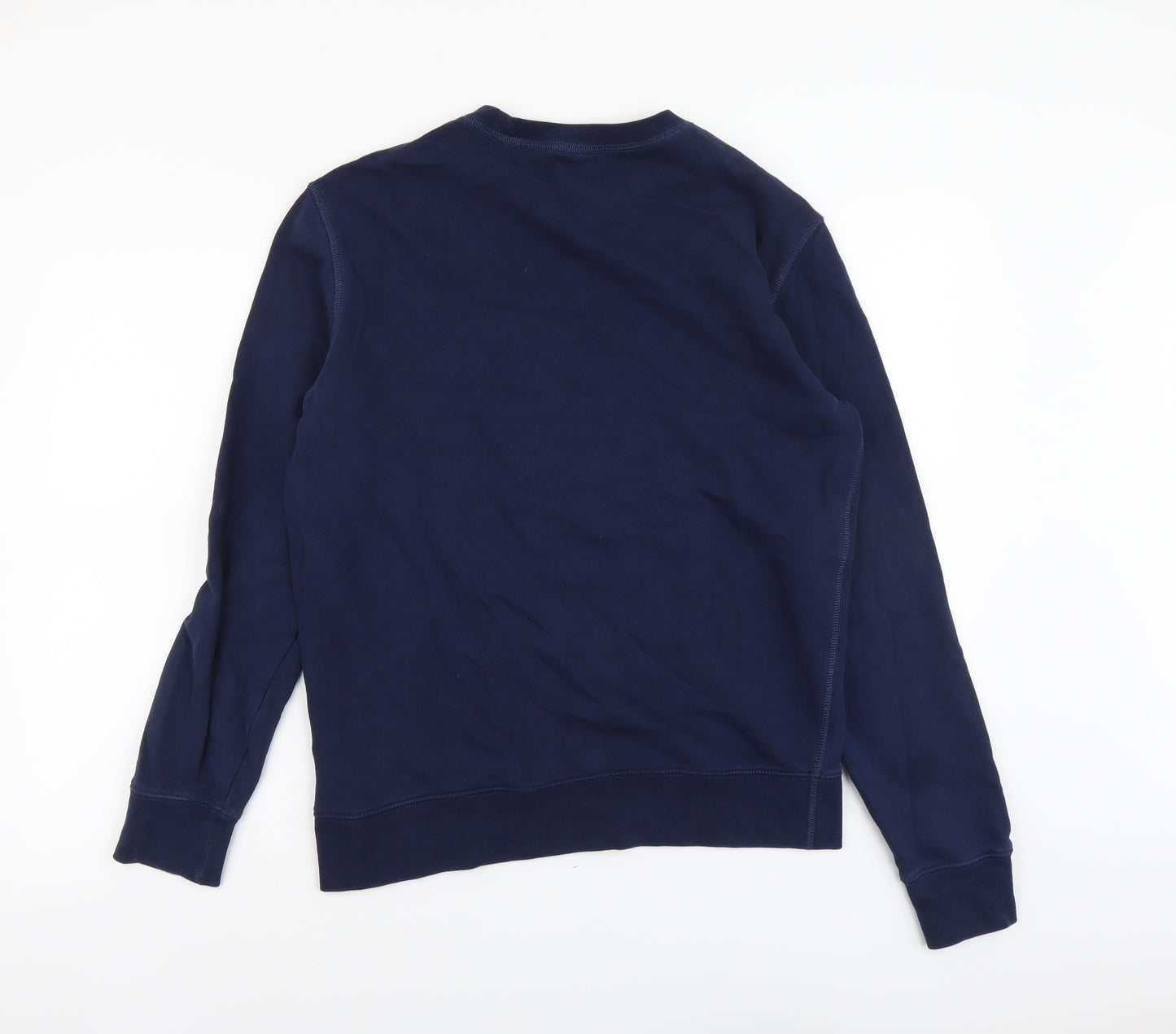 Marks and Spencer Mens Blue Cotton Pullover Sweatshirt Size M