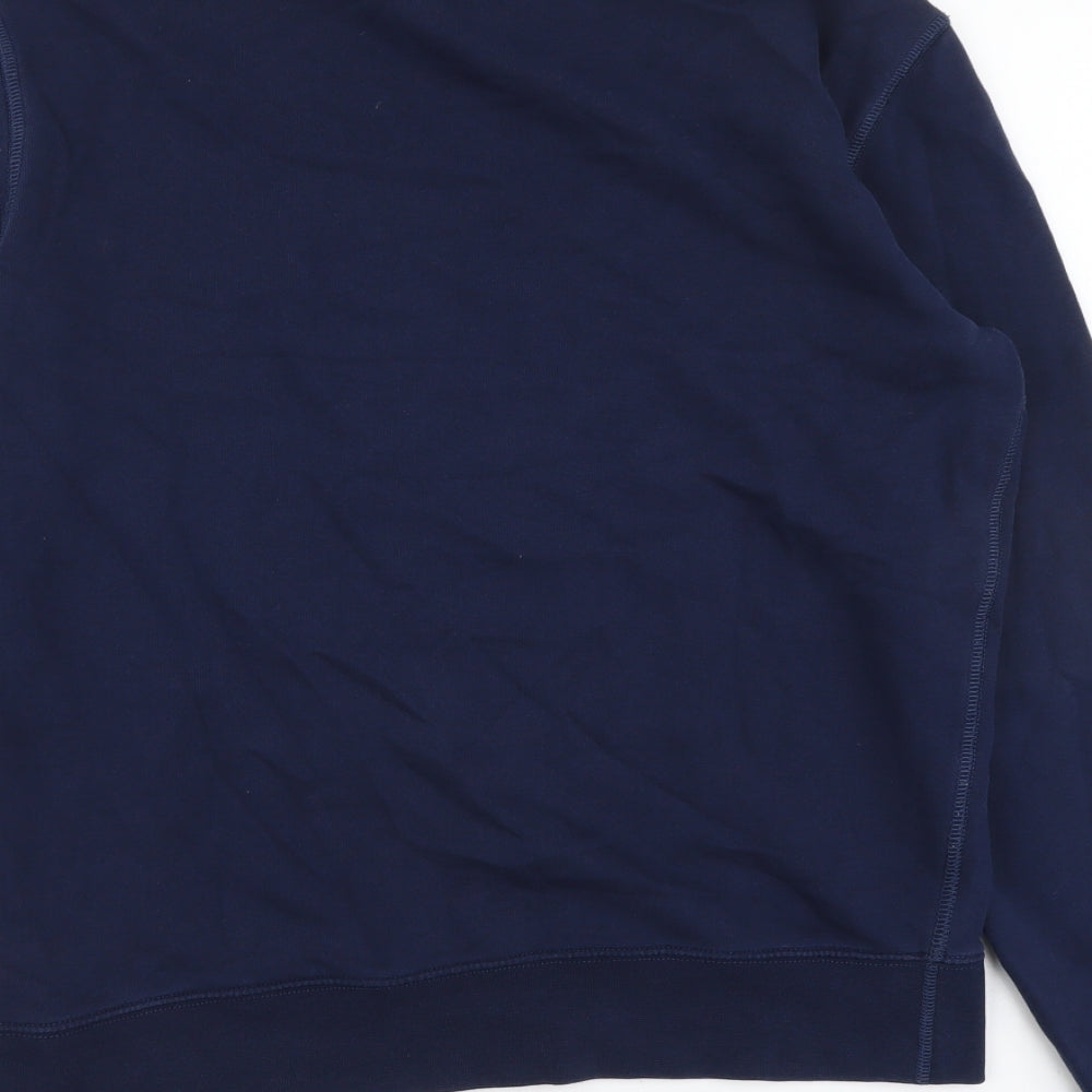 Marks and Spencer Mens Blue Cotton Pullover Sweatshirt Size M