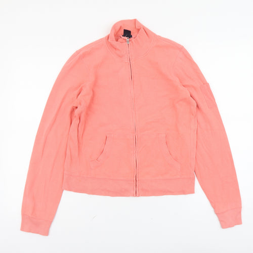 Gap Womens Pink Cotton Full Zip Sweatshirt Size M Zip
