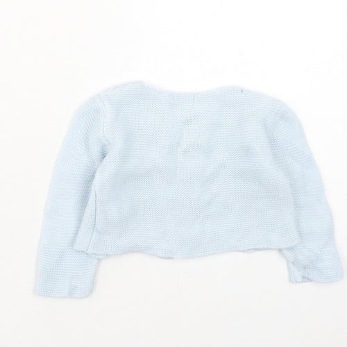 GOCCO Boys Blue Acrylic Cardigan Jumper Size 6-9 Months Button