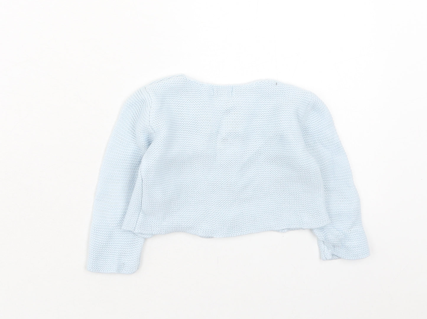GOCCO Boys Blue Acrylic Cardigan Jumper Size 6-9 Months Button