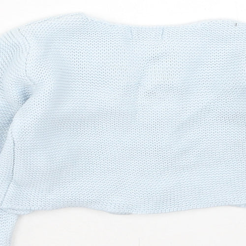 GOCCO Boys Blue Acrylic Cardigan Jumper Size 6-9 Months Button