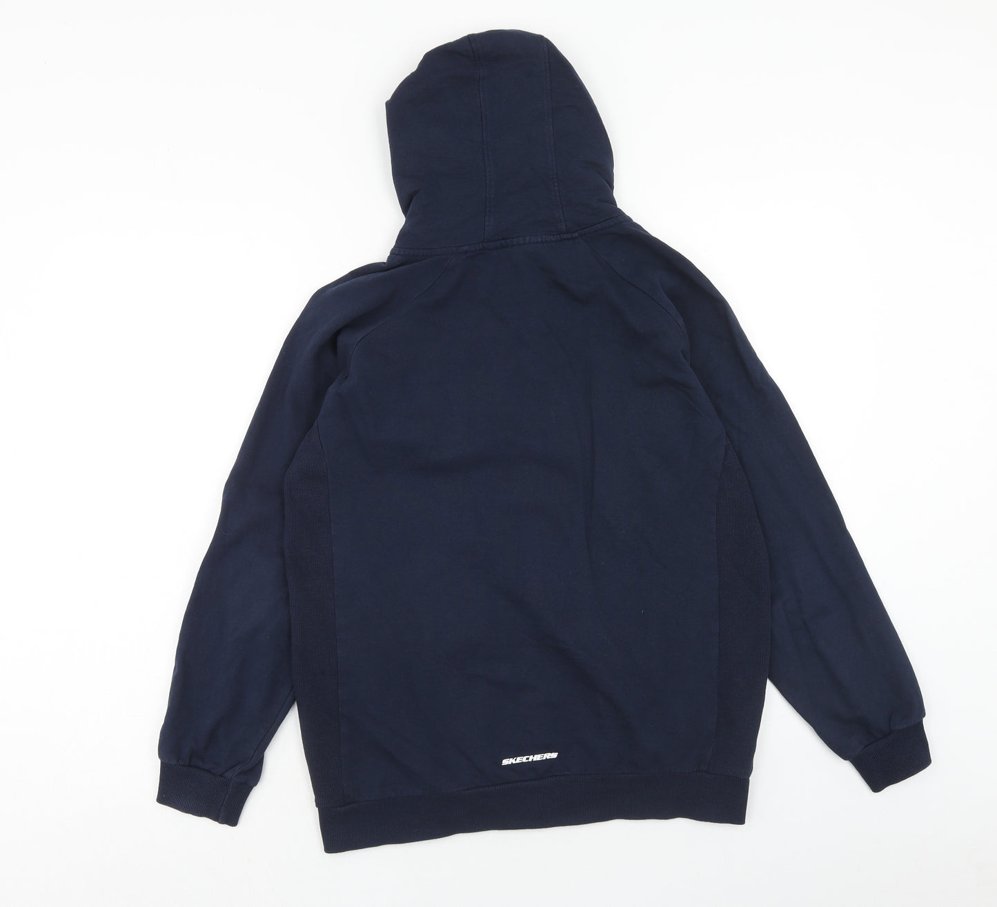 Sketchers Boys Blue Cotton Full Zip Hoodie Size 14-15 Years Zip