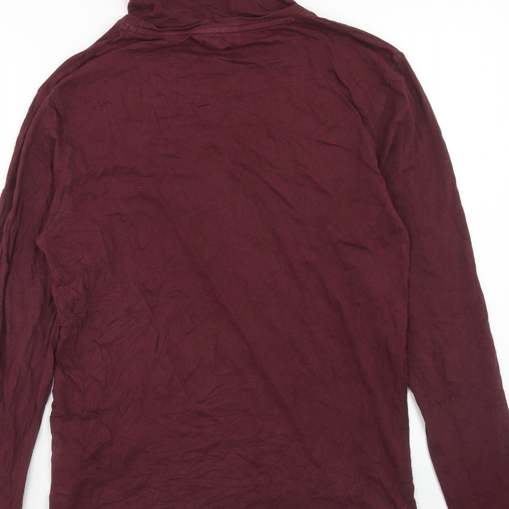 Brave Soul Mens Red Cotton Pullover Hoodie Size M