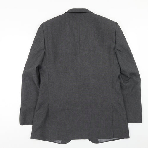 Marks and Spencer Mens Grey Polyester Jacket Blazer Size 40 Regular