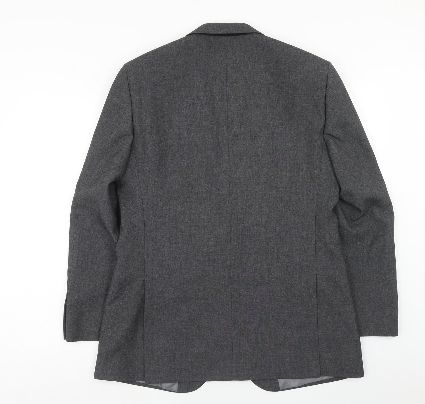 Marks and Spencer Mens Grey Polyester Jacket Blazer Size 40 Regular