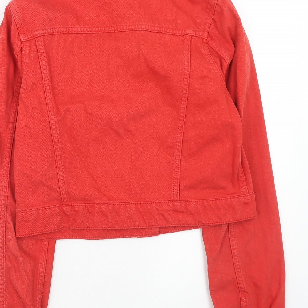 F&F Girls Red Jacket Size 14-15 Years Button