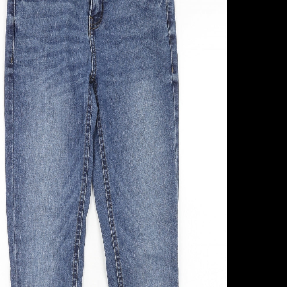 Red Herring Womens Blue Cotton Skinny Jeans Size 8 Regular Zip
