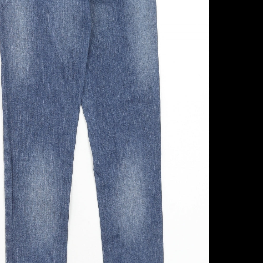 Red Herring Womens Blue Cotton Skinny Jeans Size 8 Regular Zip