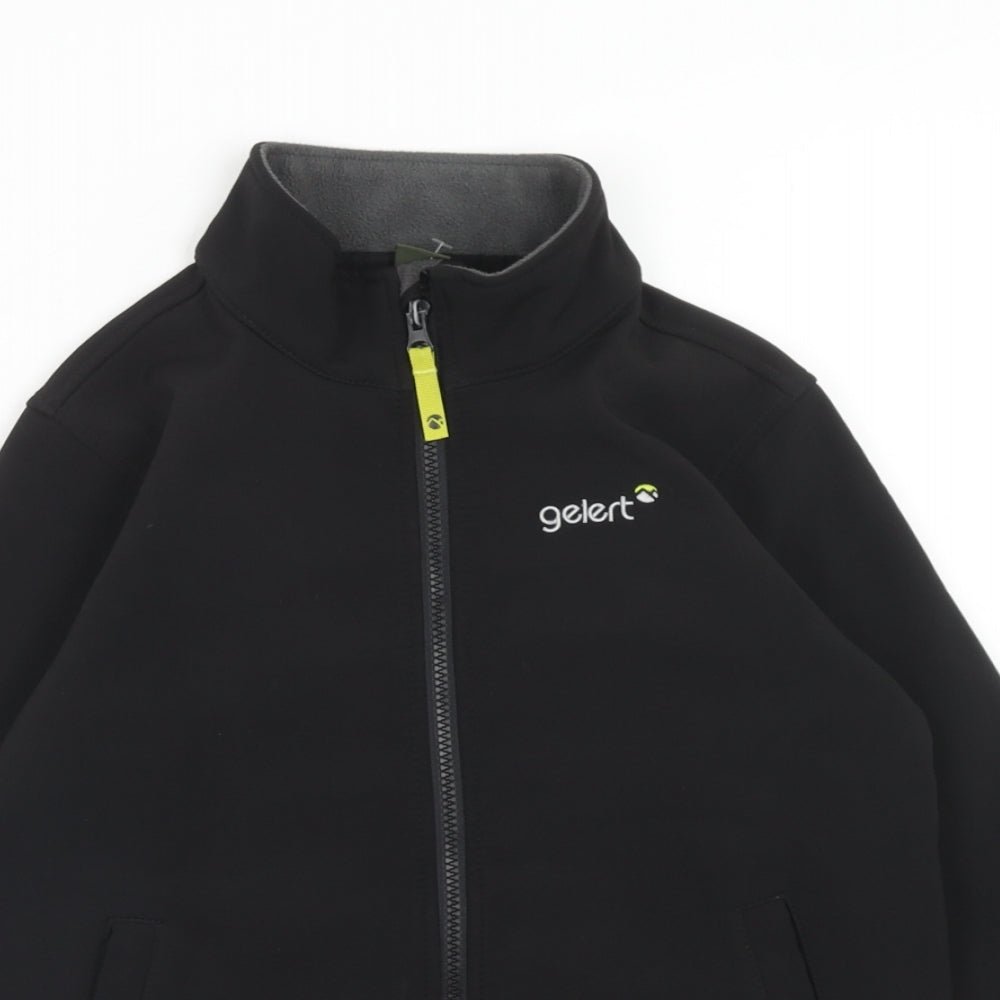 Gelert Boys Black Jacket Size 9-10 Years Zip