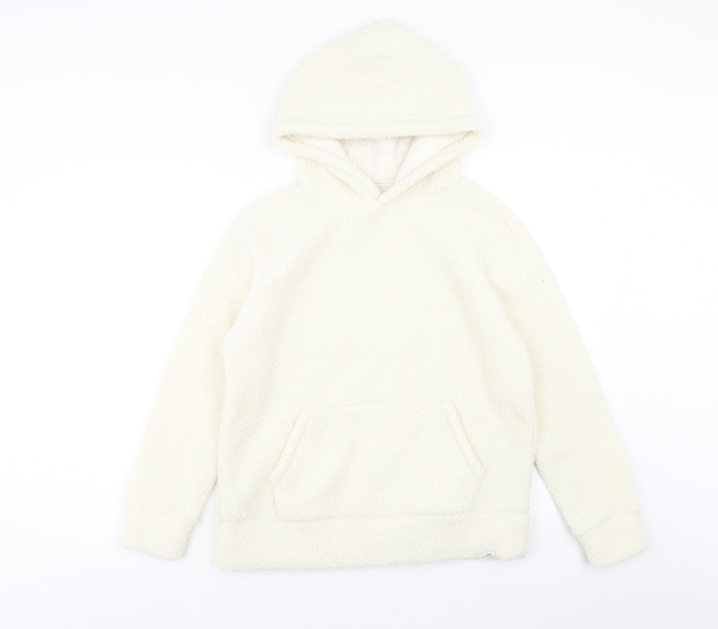 Gap Girls Ivory Polyester Pullover Hoodie Size 12 Years Pullover