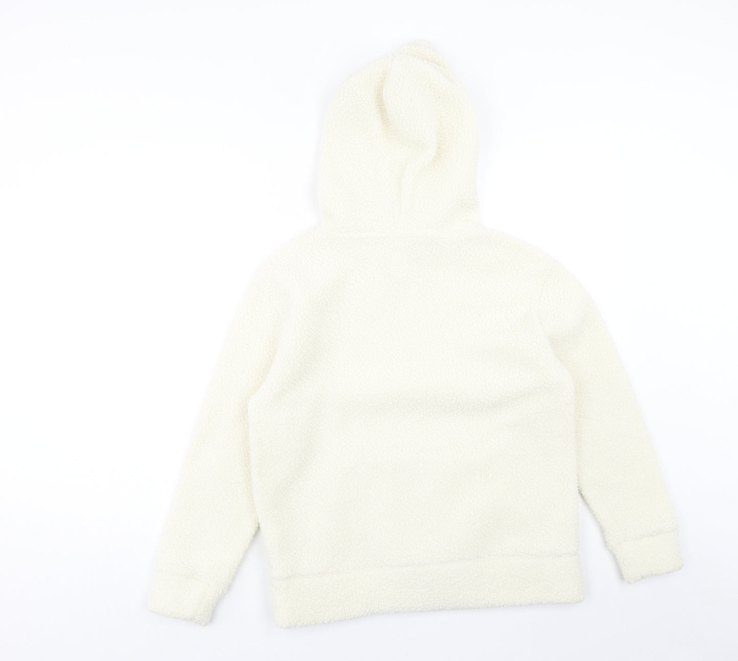 Gap Girls Ivory Polyester Pullover Hoodie Size 12 Years Pullover