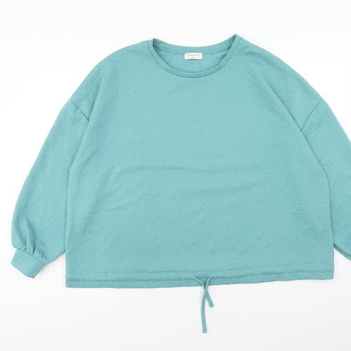 Papaya Womens Blue Polyester Pullover Sweatshirt Size XL Pullover