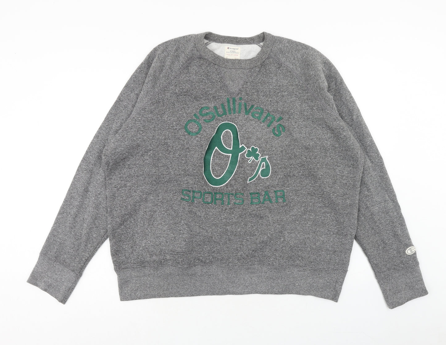 Champion Mens Grey Cotton Pullover Hoodie Size XL