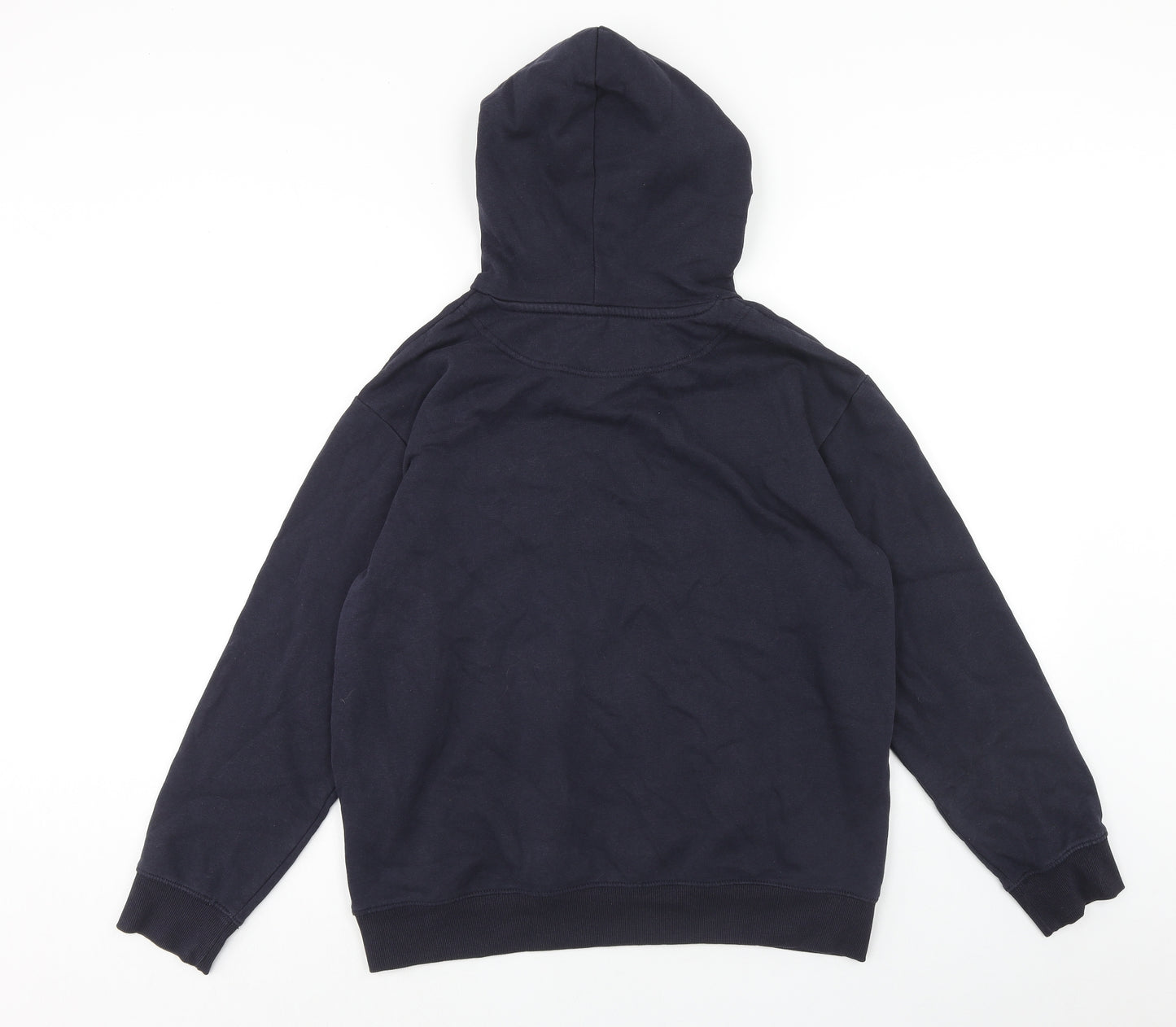 H&M Mens Blue Cotton Pullover Hoodie Size S