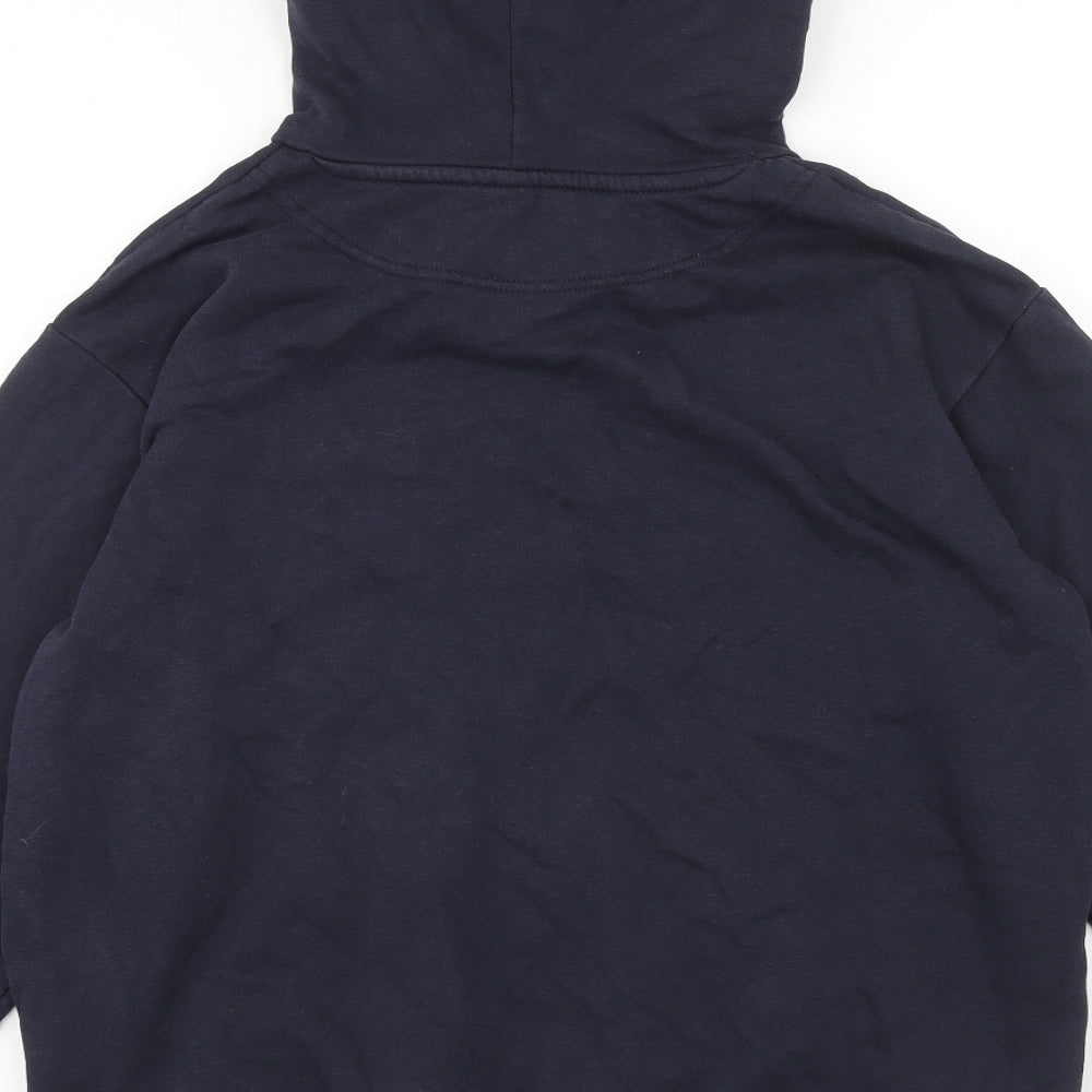H&M Mens Blue Cotton Pullover Hoodie Size S