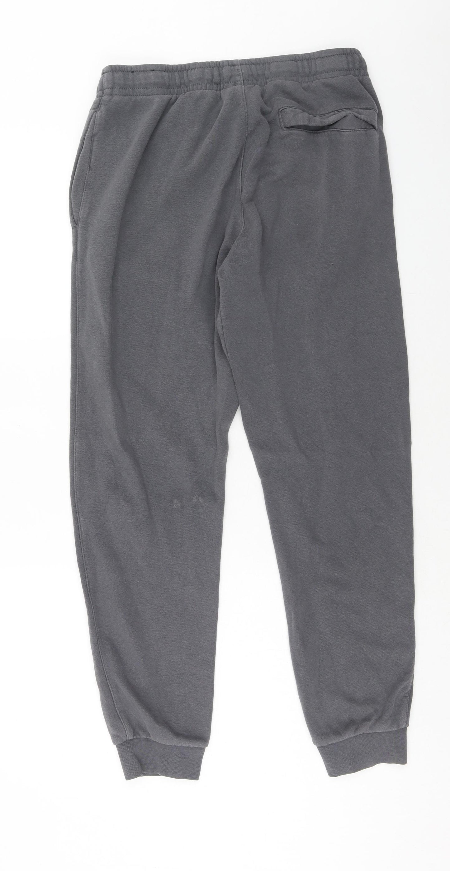Nike Mens Grey Cotton Sweatpants Trousers Size M Regular Drawstring
