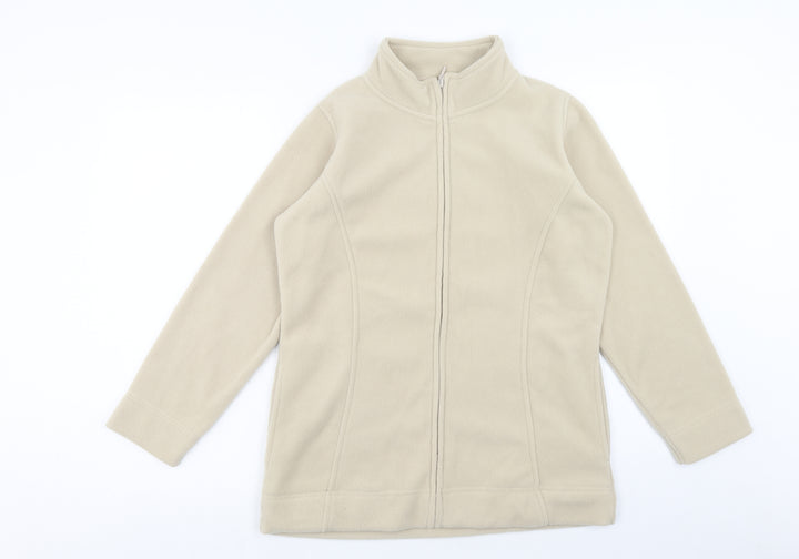 EWM Womens Beige Jacket Size S Zip