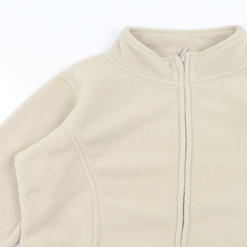 EWM Womens Beige Jacket Size S Zip