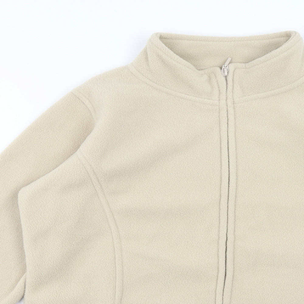 EWM Womens Beige Jacket Size S Zip