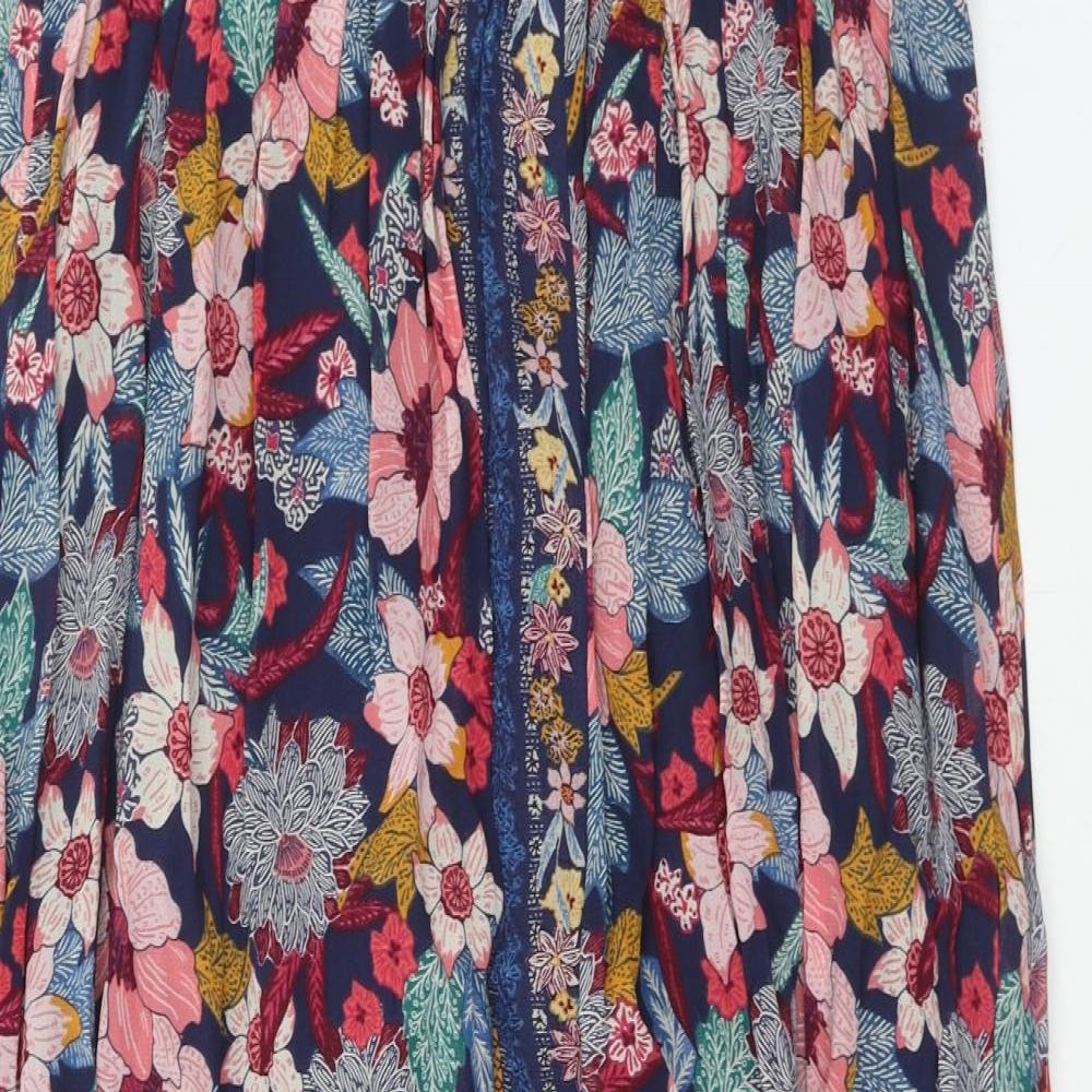 Monsoon Womens Multicoloured Geometric Viscose Peasant Skirt Size XL