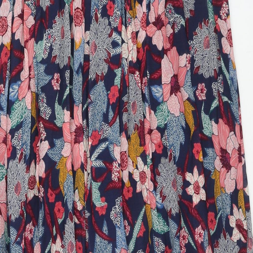 Monsoon Womens Multicoloured Geometric Viscose Peasant Skirt Size XL
