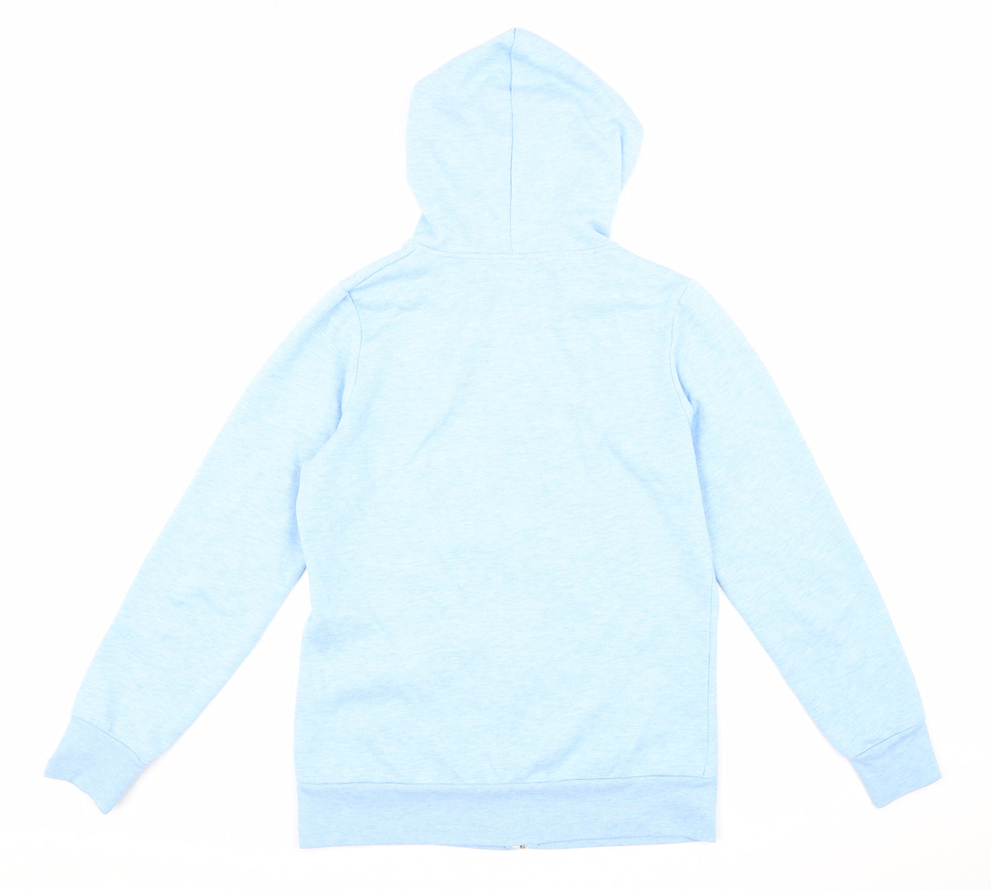 Brookhaven Womens Blue Polyester Full Zip Hoodie Size 10 Zip