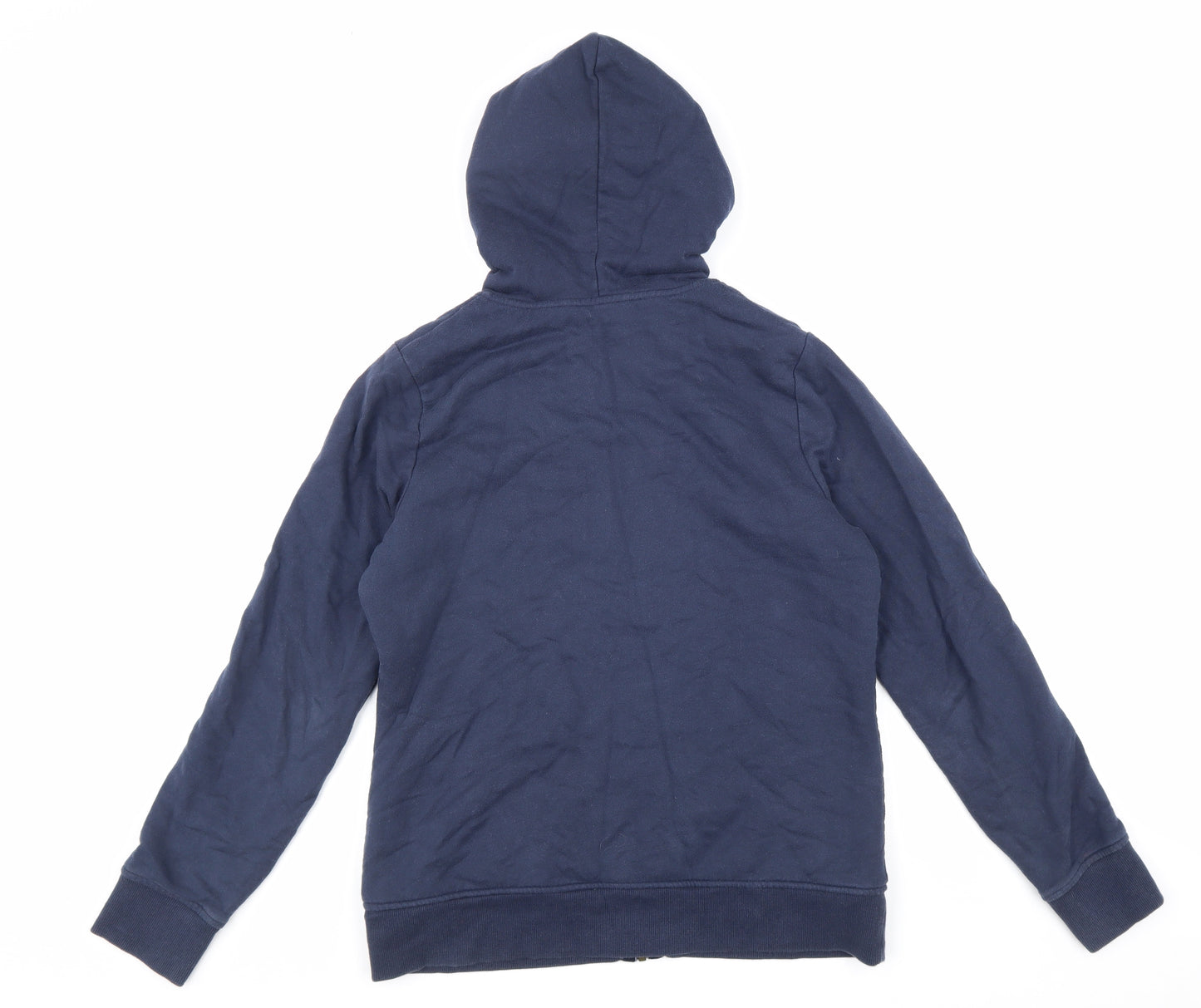 Boden Womens Blue Cotton Full Zip Hoodie Size 10 Zip