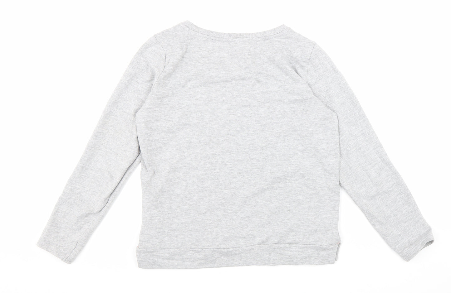 Avenue Womens Grey Cotton Full Zip Sweatshirt Size 8 Pullover - Love