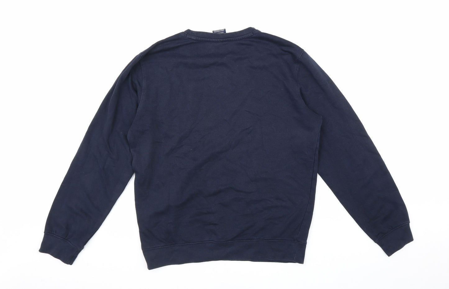 Champion Mens Blue Cotton Pullover Sweatshirt Size M