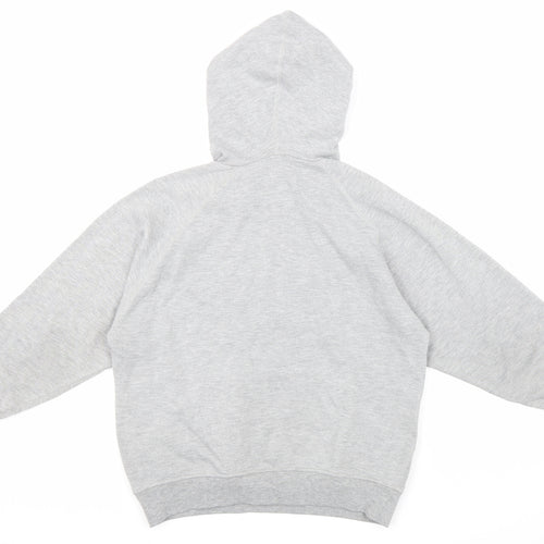 Goula Boys Grey Cotton Pullover Hoodie Size 10-11 Years Pullover - Athletic