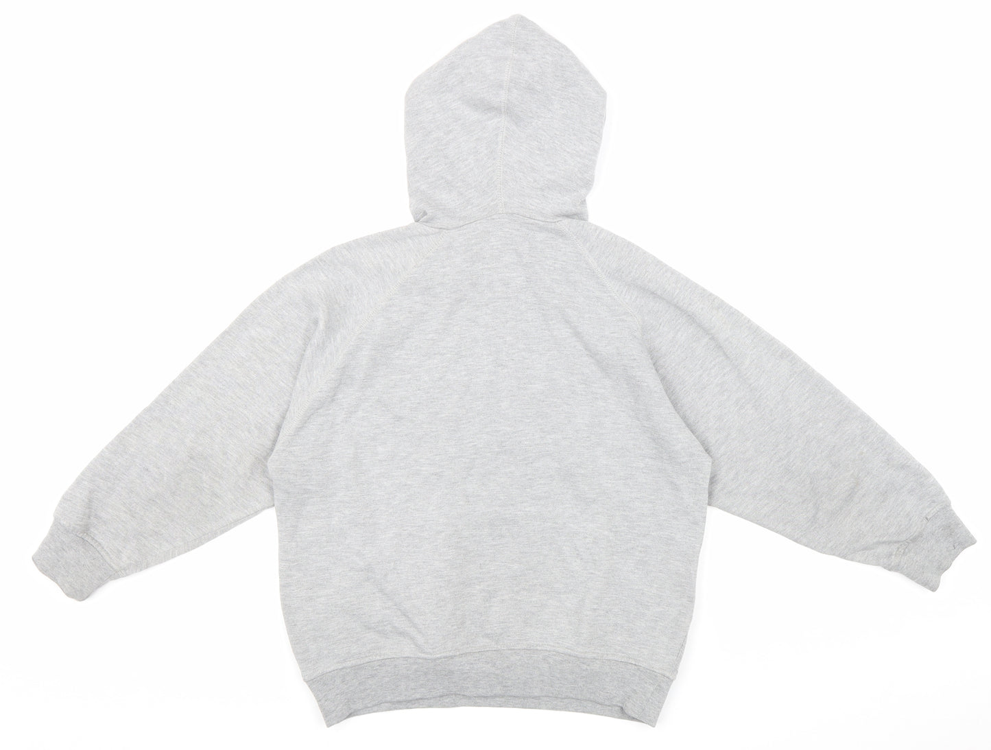 Goula Boys Grey Cotton Pullover Hoodie Size 10-11 Years Pullover - Athletic