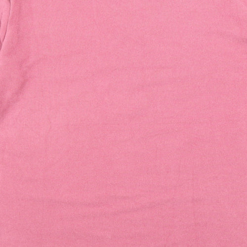Preworn Womens Pink V-Neck Cotton Pullover Jumper Size M