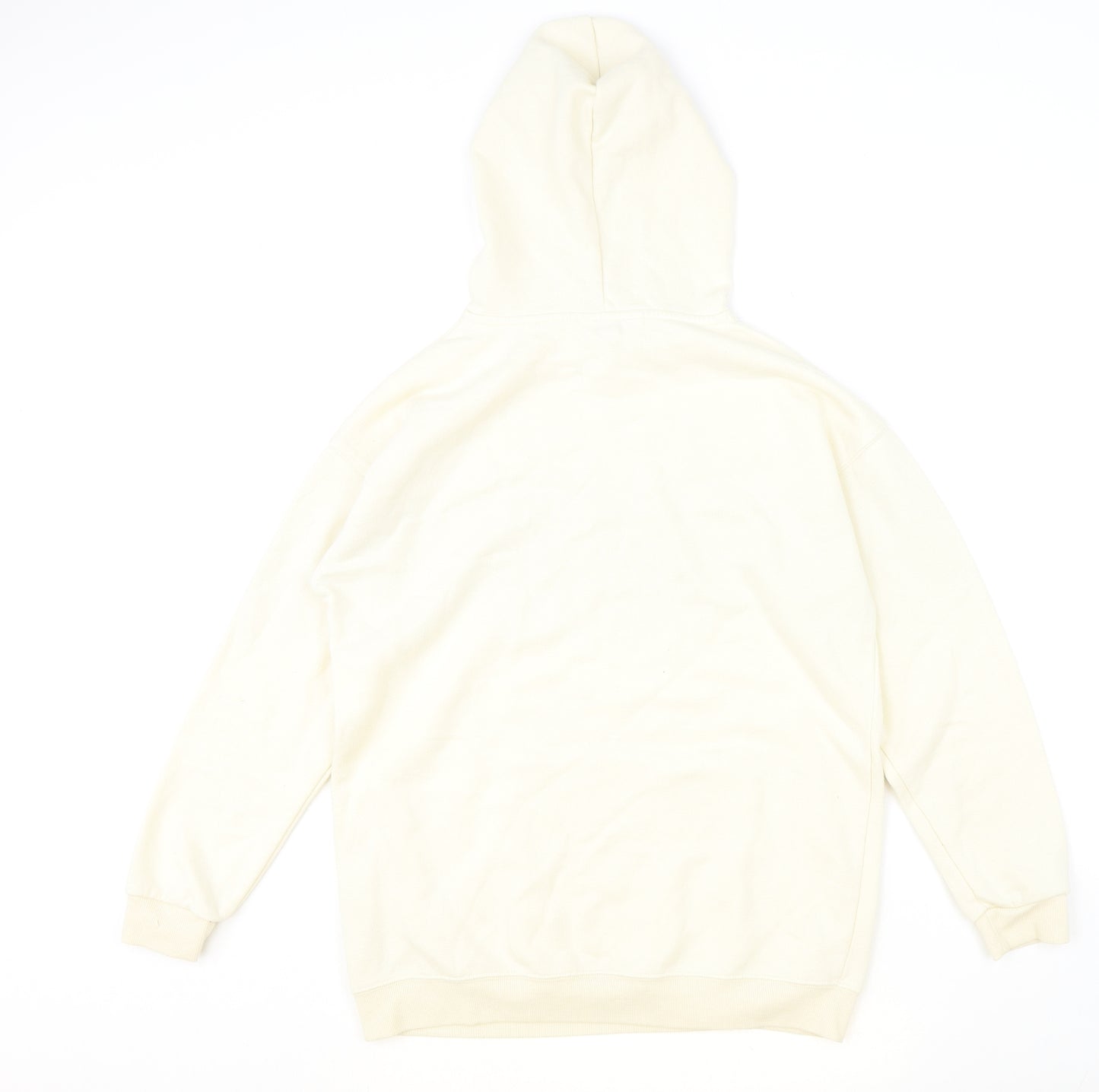 Miss Selfridge Womens Beige Cotton Pullover Hoodie Size S Pullover