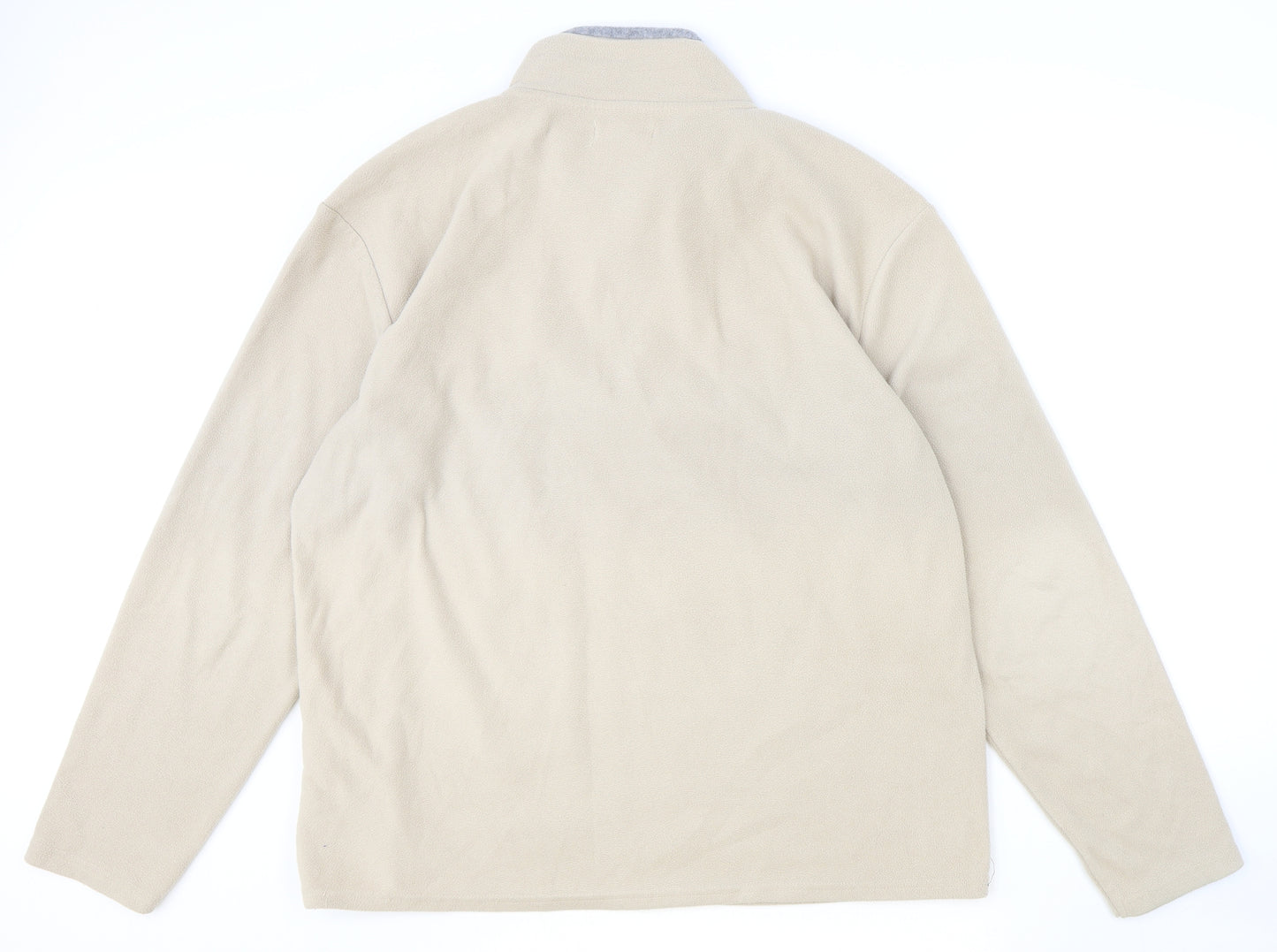 Atlas Mens Beige Polyester Pullover Sweatshirt Size 2XL