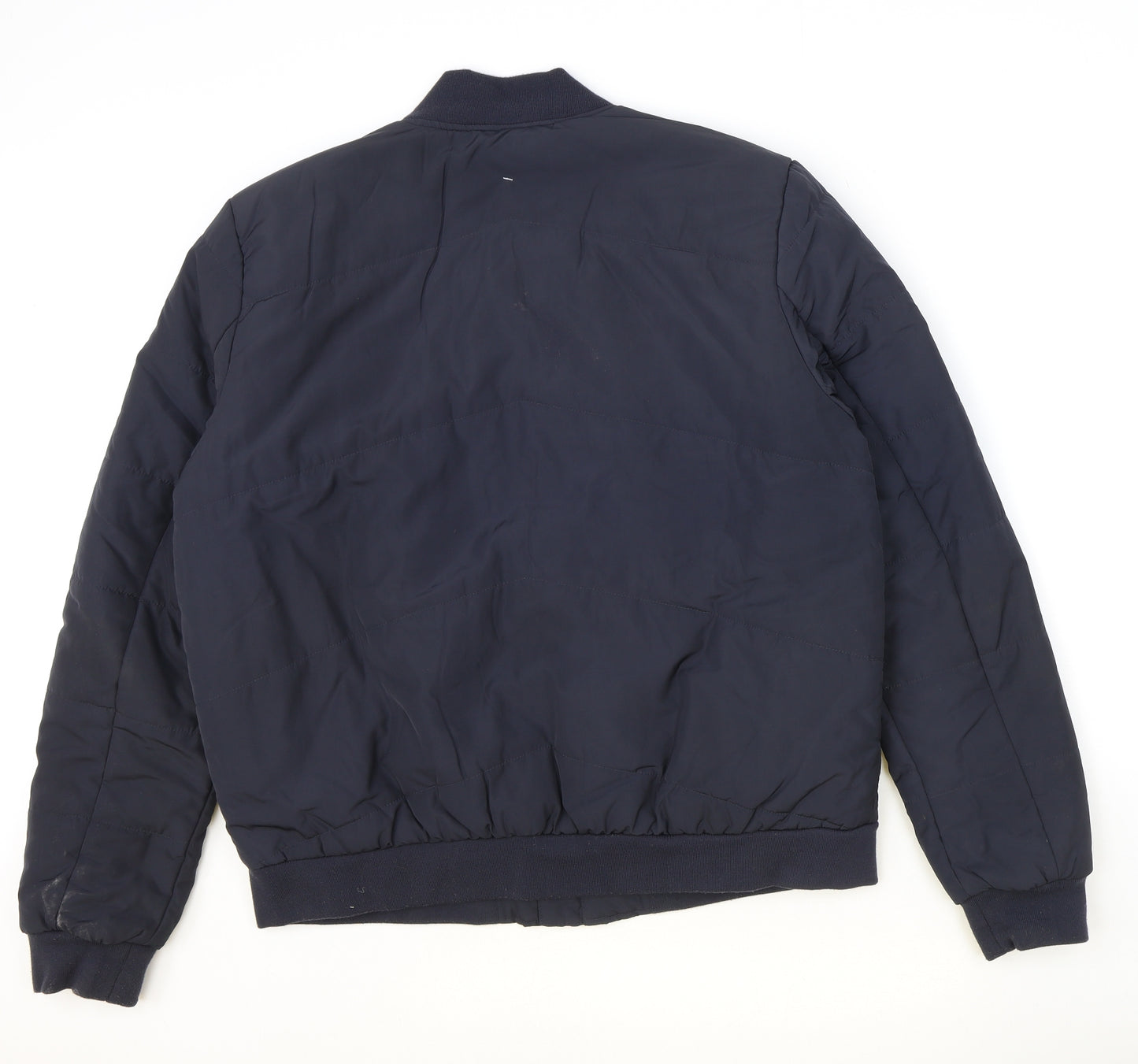 ACW85 Mens Blue Bomber Jacket Jacket Size XL Zip