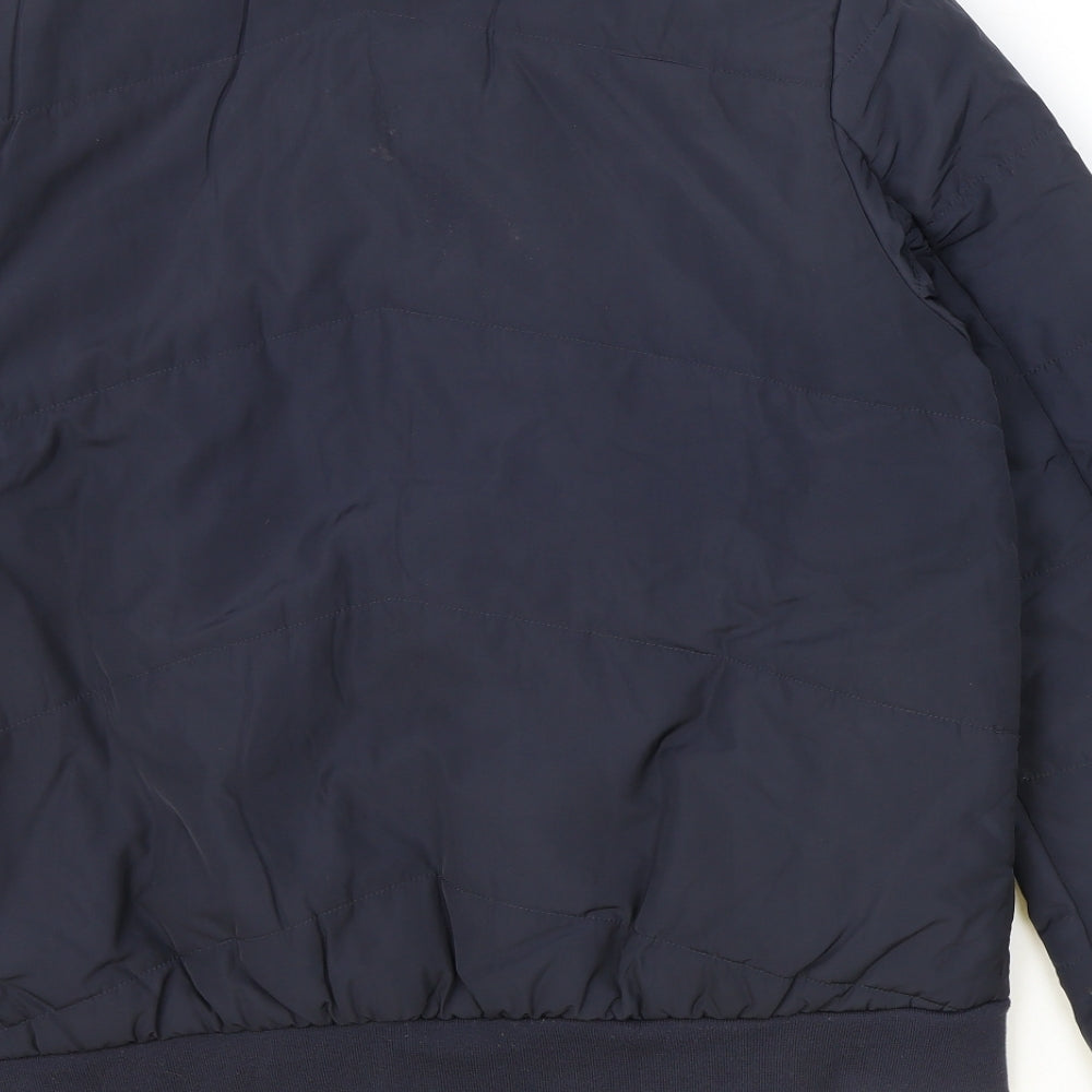 ACW85 Mens Blue Bomber Jacket Jacket Size XL Zip