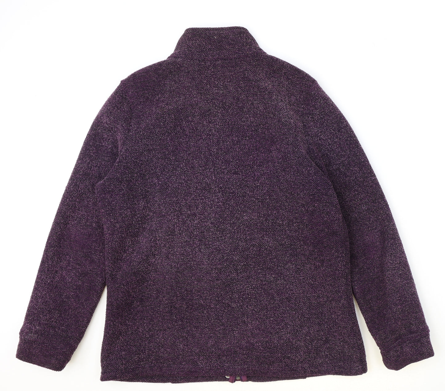 Marks and Spencer Womens Purple Jacket Size 12 Zip