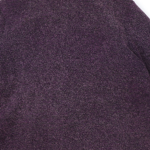 Marks and Spencer Womens Purple Jacket Size 12 Zip