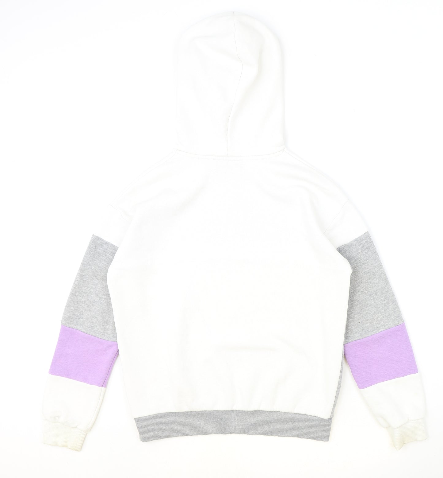 Closure Womens Multicoloured Colourblock Cotton Pullover Hoodie Size 8 Pullover