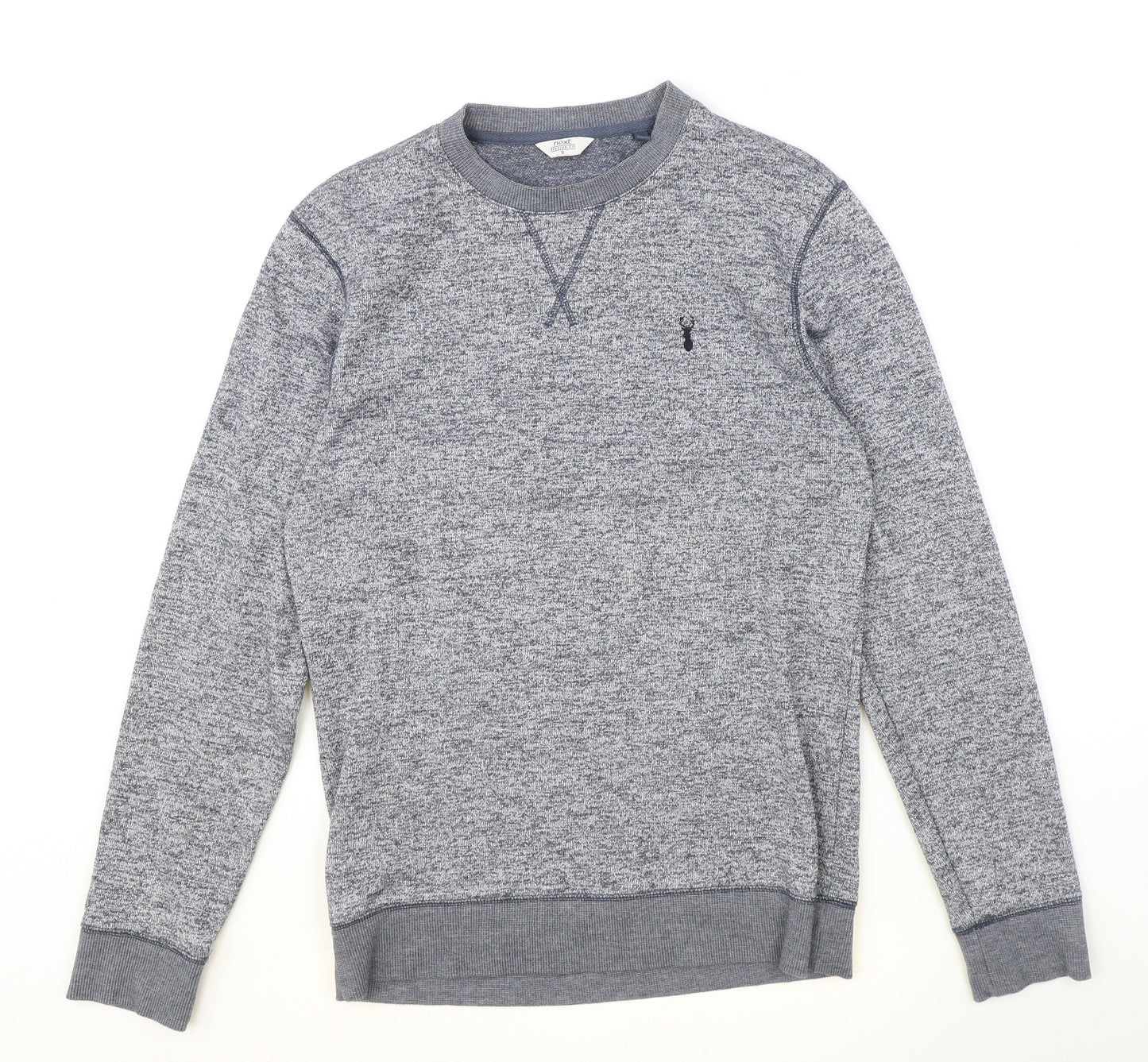 NEXT Mens Blue Cotton Pullover Sweatshirt Size S