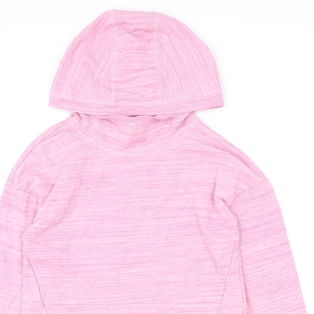 Atheletic Girls Pink Cotton Pullover Hoodie Size XL Pullover
