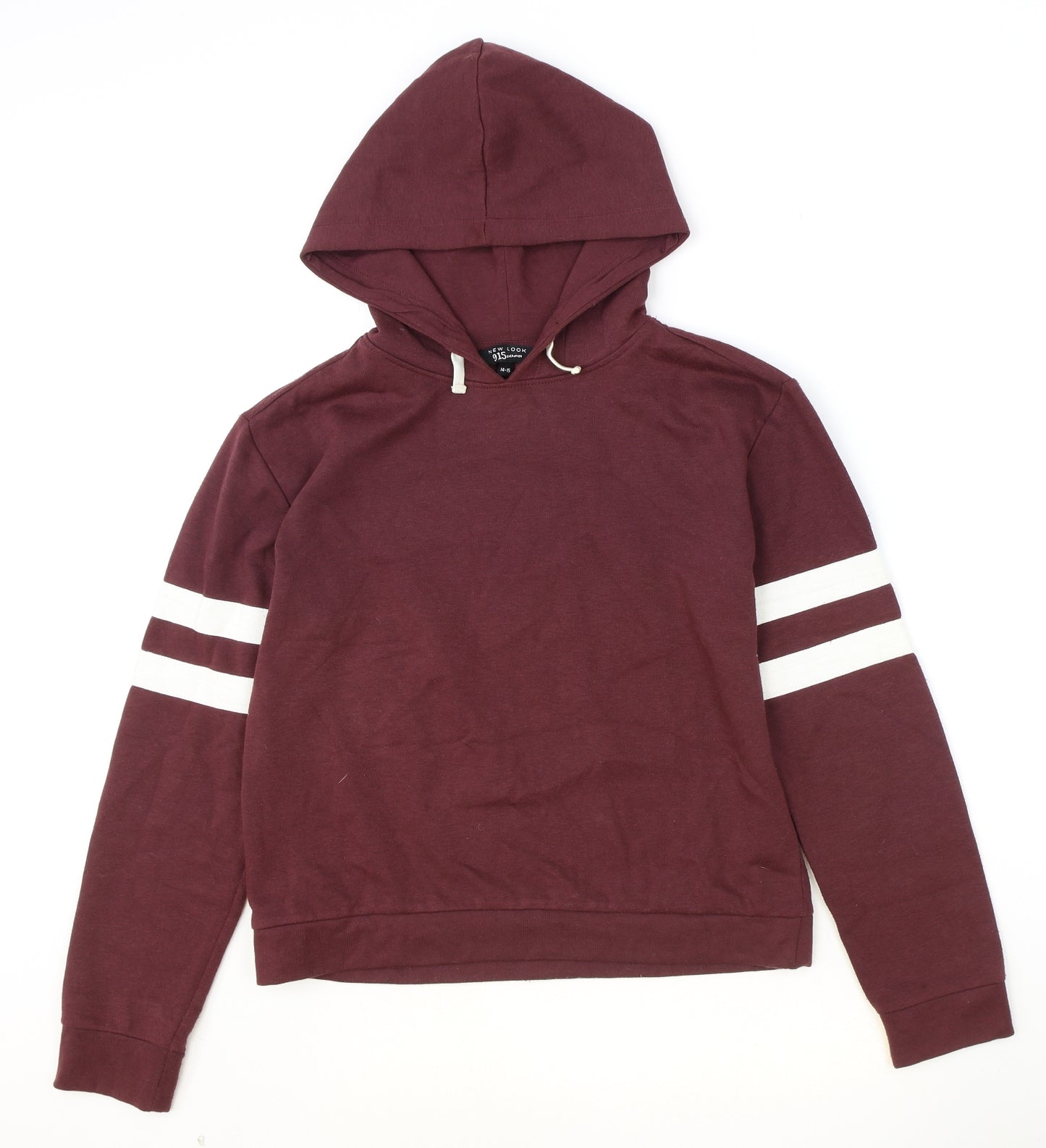 New Look Girls Red Polyester Pullover Hoodie Size 14-15 Years Pullover
