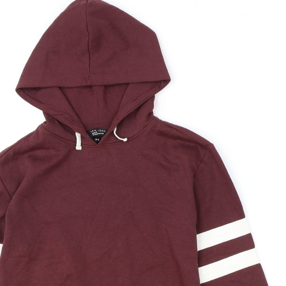 New Look Girls Red Polyester Pullover Hoodie Size 14-15 Years Pullover